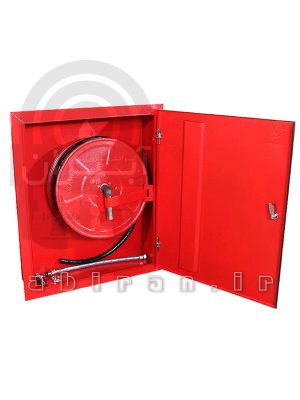 جعبه تک‌ کابین آتش‌نشانی کارگاهی روکار آهنی قرمز سایز ۱۷*۶۰*۵۰